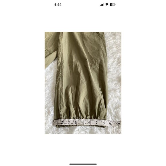 By Anthropologie Womans Packable Sporty Parachute Pants Size S Green Boho Hippie - Picture 7 of 11